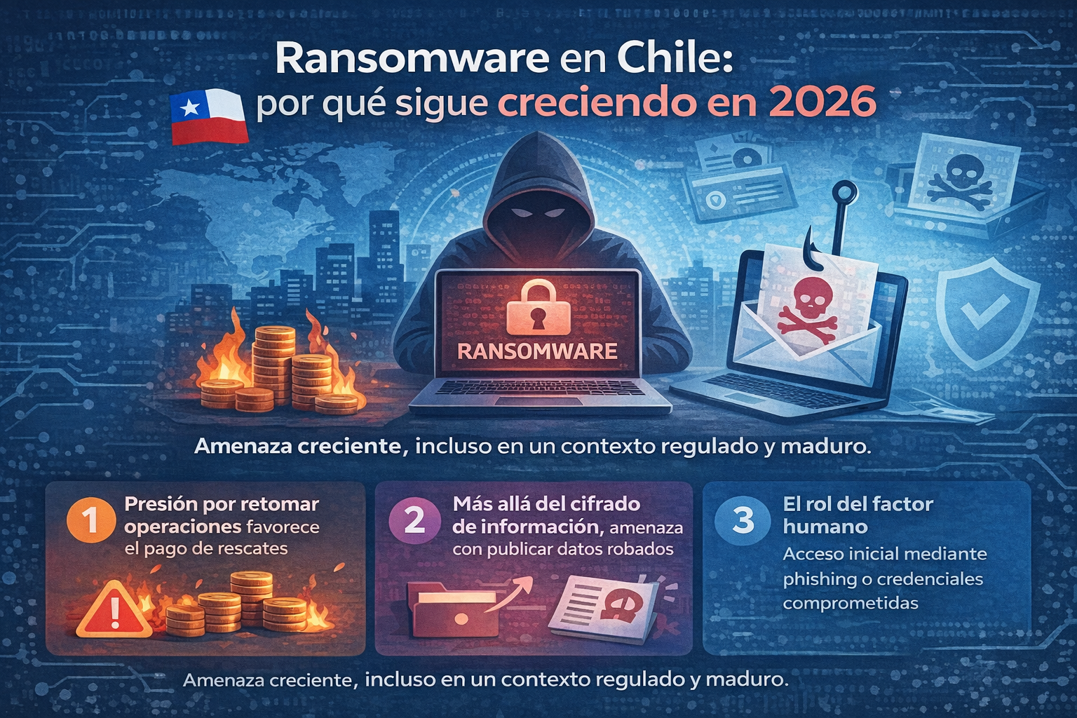 Ransomware en Chile: por qué sigue creciendo en 2026